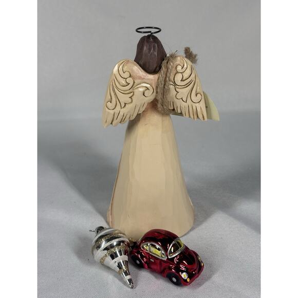 2018 Jim Shore JUNE Angel Flower Rose Birth Stone Alexandrite Month Figurine 6" - Picture 3 of 6